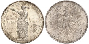 1 Thaler Ville libre de Francfort Argent 