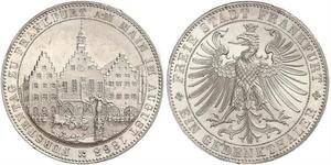 1 Thaler Ville libre de Francfort Argent 
