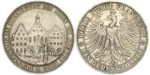 1 Thaler Ville libre de Francfort Argent 
