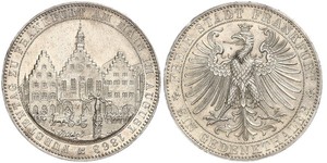 1 Thaler Ville libre de Francfort Argent 