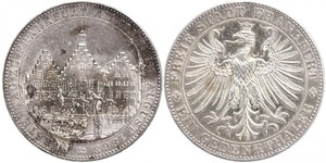1 Thaler Ville libre de Francfort Argent 