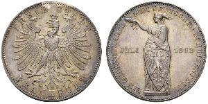 1 Thaler Ville libre de Francfort Argent 