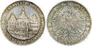 1 Thaler Ville libre de Francfort Argent 