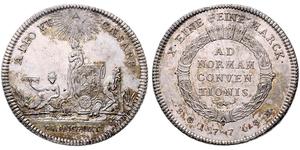 1 Thaler Ville libre de Francfort Argent 
