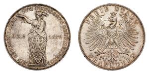 1 Thaler Ville libre de Francfort Argent 