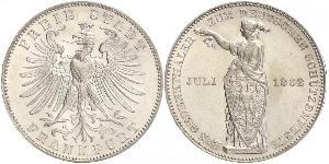 1 Thaler Ville libre de Francfort Argent 
