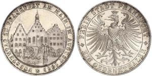 1 Thaler Ville libre de Francfort Argent 