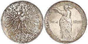 1 Thaler Ville libre de Francfort Argent 