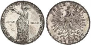 1 Thaler Ville libre de Francfort Argent 