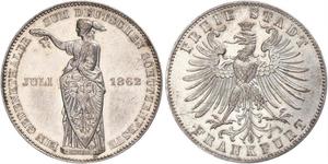 1 Thaler Ville libre de Francfort Argent 