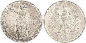 1 Thaler Ville libre de Francfort Argent 