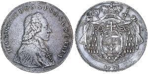 1 Thaler Ååstenrik / Salzbourg (1328 - 1803) Argent Hieronymus von Colloredo-Mannsfeld (1732 - 1812)