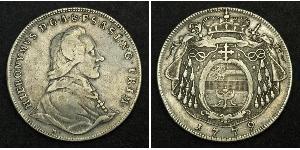 1 Thaler Ååstenrik / Salzbourg (1328 - 1803) Argent Hieronymus von Colloredo-Mannsfeld (1732 - 1812)