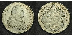1 Thaler Électorat de Bavière (1623 - 1806) Argent Charles Théodore de Bavière (électeur) (1724 - 1799)