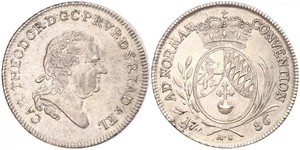 1 Thaler Électorat de Bavière (1623 - 1806) Argent 
