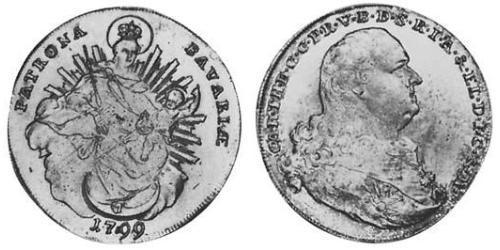 1 Thaler Électorat de Bavière (1623 - 1806) Argent 