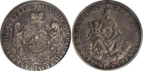 1 Thaler Électorat de Bavière (1623 - 1806) Argent 