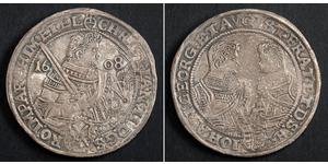 1 Thaler Électorat de Saxe (1356 - 1806) Argent Christian II de Saxe