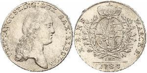 1 Thaler Électorat de Saxe (1356 - 1806) Argent Auguste II (1670 - 1733)