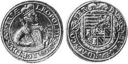 1 Thaler Alsazia Argento Leopoldo V d