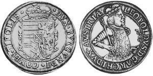 1 Thaler Alsazia Argento Leopoldo V d
