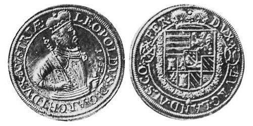 1 Thaler Alsazia Argento Leopoldo V d