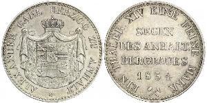 1 Thaler Anhalt-Bernburg (1603 - 1863) Argento Alessio Federico Cristiano di Anhalt-Bernburg(1767 – 1834)