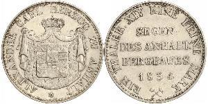 1 Thaler Anhalt-Bernburg (1603 - 1863) Argento Alessio Federico Cristiano di Anhalt-Bernburg(1767 – 1834)