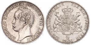 1 Thaler Anhalt-Dessau (1603 -1863) Argento Leopoldo IV di Anhalt-Dessau (1794 – 1871)