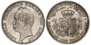 1 Thaler Anhalt-Dessau (1603 -1863) / Anhalt (1806 - 1918) Argento Leopoldo IV di Anhalt-Dessau (1794 – 1871)
