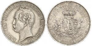 1 Thaler Anhalt-Dessau (1603 -1863) / Anhalt (1806 - 1918) Argento Leopoldo IV di Anhalt-Dessau (1794 – 1871)
