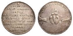 1 Thaler Confederazione Polacco-Lituana (1569-1795) Argento Augusto II di Polonia (1670 - 1733)