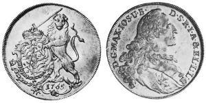 1 Thaler Elettorato di Baviera (1623 - 1806) Argento Massimiliano III di Baviera(1727 – 1777)