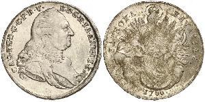 1 Thaler Elettorato di Baviera (1623 - 1806) Argento Carlo Teodoro di Baviera (1724 - 1799)