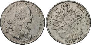 1 Thaler Elettorato di Baviera (1623 - 1806) Argento Massimiliano III di Baviera(1727 – 1777)