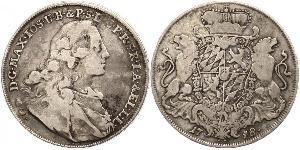 1 Thaler Elettorato di Baviera (1623 - 1806) Argento Massimiliano III di Baviera(1727 – 1777)