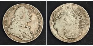 1 Thaler Elettorato di Baviera (1623 - 1806) Argento Massimiliano III di Baviera(1727 – 1777)