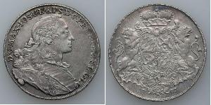1 Thaler Elettorato di Baviera (1623 - 1806) Argento Massimiliano III di Baviera(1727 – 1777)