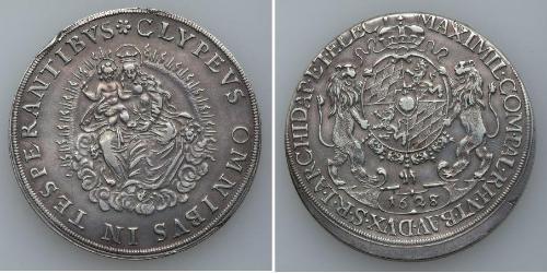 1 Thaler Elettorato di Baviera (1623 - 1806) Argento Massimiliano I di Baviera (elettore)(1573 – 1651)