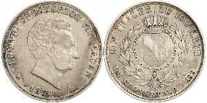 1 Thaler Grand Duchy of Baden (1806-1918) Argento Luigi I di Baden(1763 - 1830)