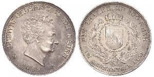 1 Thaler Grand Duchy of Baden (1806-1918) Argento Luigi I di Baden(1763 - 1830)
