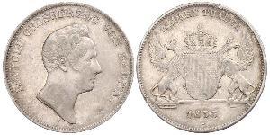 1 Thaler Grand Duchy of Baden (1806-1918) Argento Leopoldo di Baden(1790 – 1852)