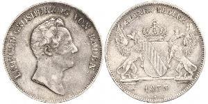 1 Thaler Grand Duchy of Baden (1806-1918) Argento Leopoldo di Baden(1790 – 1852)