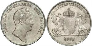 1 Thaler Grand Duchy of Baden (1806-1918) Argento Leopoldo di Baden(1790 – 1852)
