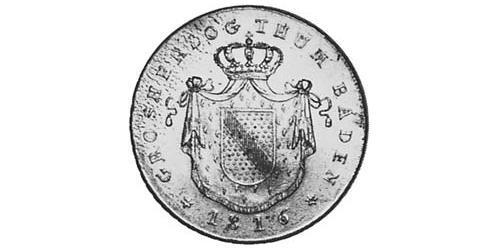 1 Thaler Grand Duchy of Baden (1806-1918) Argento 