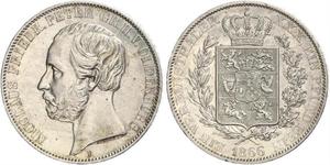 1 Thaler Grand Duchy of Oldenburg (1814 - 1918) Argento Pietro II di Oldenburg (1827 - 1900)