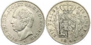 1 Thaler Grand Duchy of Oldenburg (1814 - 1918) Argento Augusto I di Oldenburg