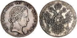 1 Thaler Impero austriaco (1804-1867) Argento Ferdinand I of Austria (1793 - 1875)