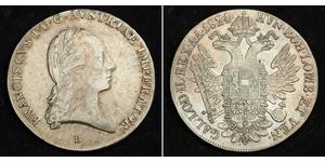 1 Thaler Impero austriaco (1804-1867) Argento Francis II, Holy Roman Emperor (1768 - 1835)