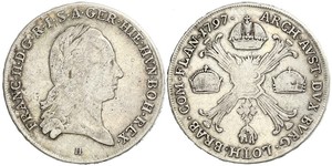 1 Thaler Impero austriaco (1804-1867) Argento Francis II, Holy Roman Emperor (1768 - 1835)